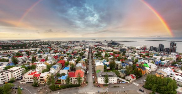 アイスランドの首都：レイキャビク